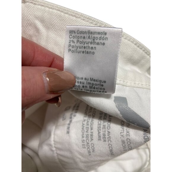 NWT AG Adriano Goldschmied Ex Boyfriend Slim 1 Year Vivid White Jeans-sz 28 - Picture 14 of 14